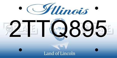 2TTQ895 Illinois License Plate