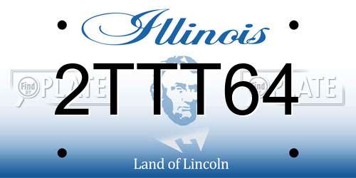 2TTT64 Illinois License Plate