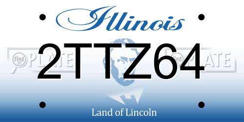 2TTZ64 Illinois License Plate