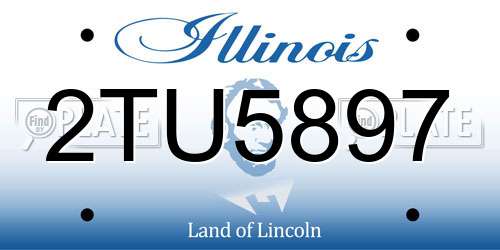 2TU5897 Illinois License Plate