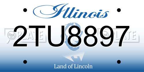 2TU8897 Illinois License Plate