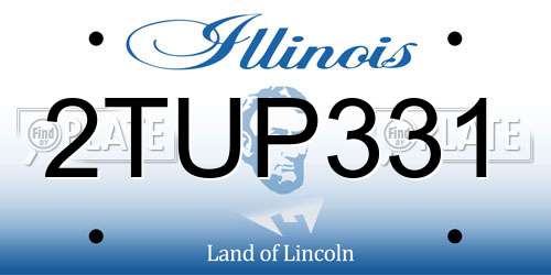 2TUP331 Illinois License Plate