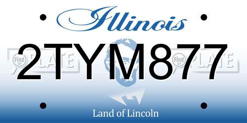 2TYM877 Illinois License Plate