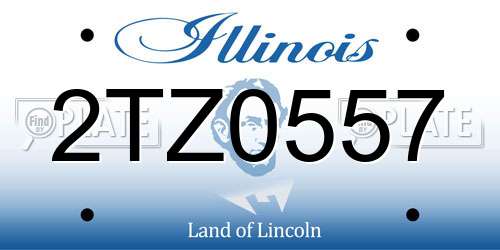 2TZ0557 Illinois License Plate