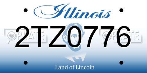 2TZ0776 Illinois License Plate