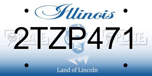 2TZP471 Illinois License Plate