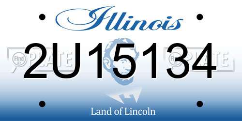 2U15134 Illinois License Plate