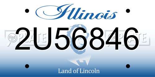 2U56846 Illinois License Plate
