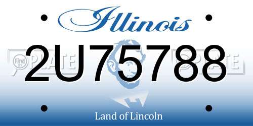 2U75788 Illinois License Plate