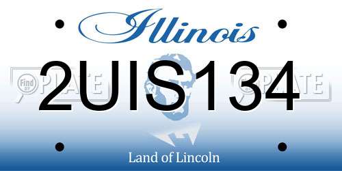 2UIS134 Illinois License Plate