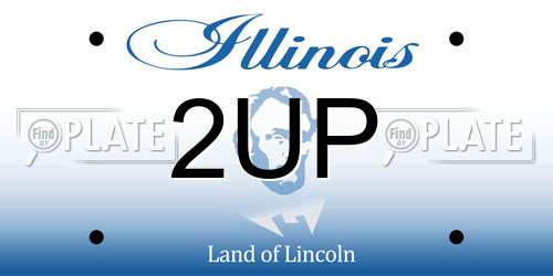 2UP Illinois License Plate