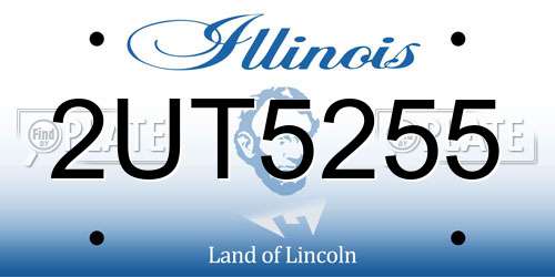2UT5255 Illinois License Plate