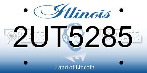 2UT5285 Illinois License Plate