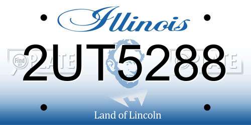 2UT5288 Illinois License Plate