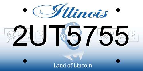 2UT5755 Illinois License Plate