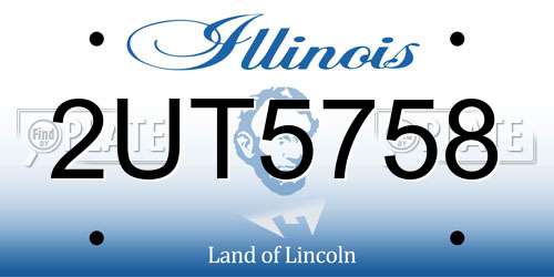 2UT5758 Illinois License Plate