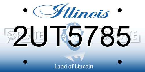 2UT5785 Illinois License Plate