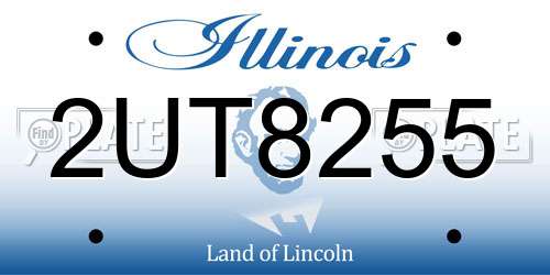2UT8255 Illinois License Plate