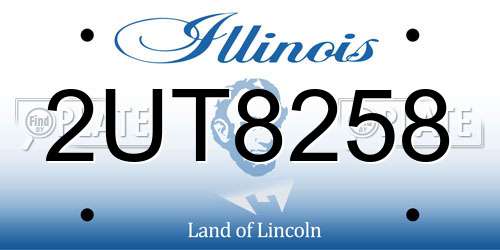2UT8258 Illinois License Plate