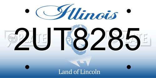2UT8285 Illinois License Plate