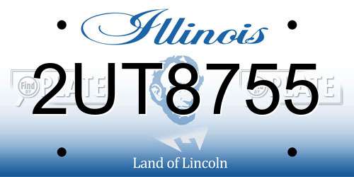 2UT8755 Illinois License Plate