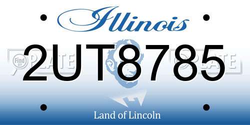 2UT8785 Illinois License Plate