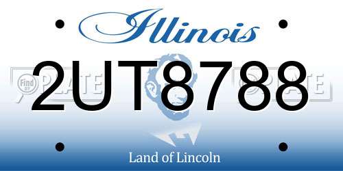 2UT8788 Illinois License Plate