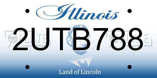 2UTB788 Illinois License Plate