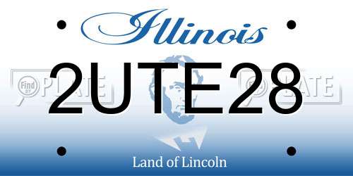 2UTE28 Illinois License Plate