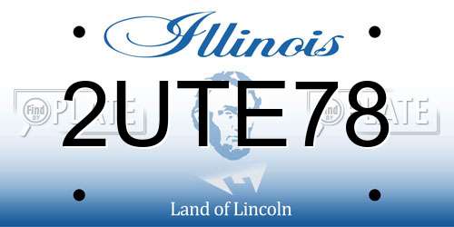 2UTE78 Illinois License Plate