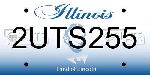 2UTS255 Illinois License Plate