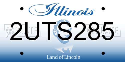 2UTS285 Illinois License Plate