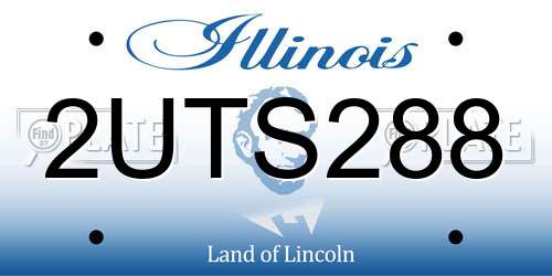 2UTS288 Illinois License Plate
