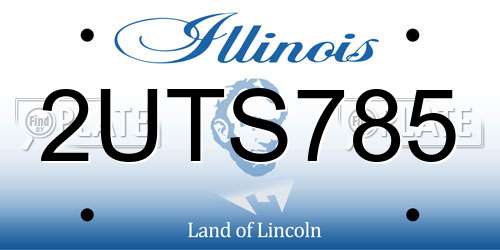2UTS785 Illinois License Plate