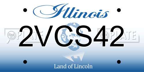 2VCS42 Illinois License Plate