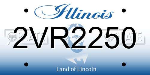 2VR2250 Illinois License Plate