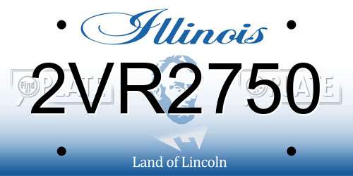 2VR2750 Illinois License Plate