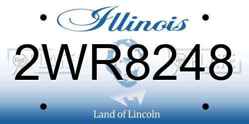 2WR8248 Illinois License Plate