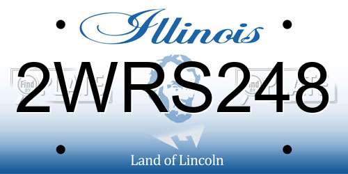 2WRS248 Illinois License Plate