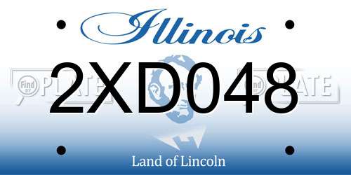 2XD048 Illinois License Plate