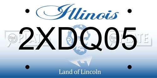 2XDQ05 Illinois License Plate