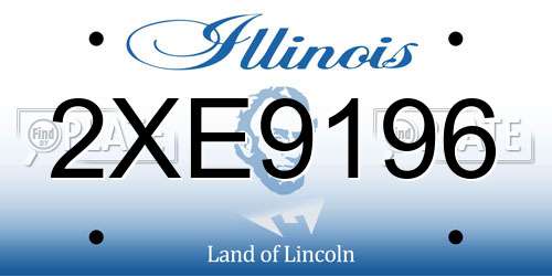 2XE9196 Illinois License Plate
