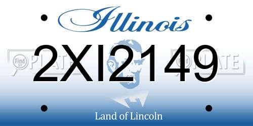 2XI2149 Illinois License Plate