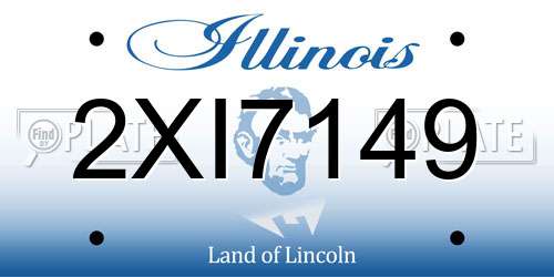 2XI7149 Illinois License Plate