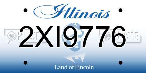 2XI9776 Illinois License Plate