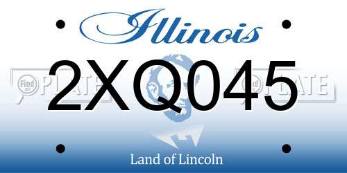 2XQ045 Illinois License Plate