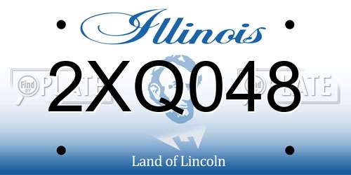 2XQ048 Illinois License Plate