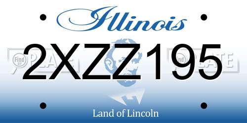 2XZZ195 Illinois License Plate