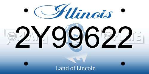 2Y99622 Illinois License Plate