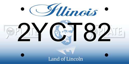 2YCT82 Illinois License Plate